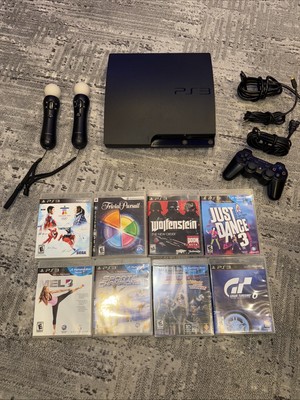 Sony PlayStation 3 PS3 Slim Console CECH-3001B 320GB - Games - Remote - Extras!