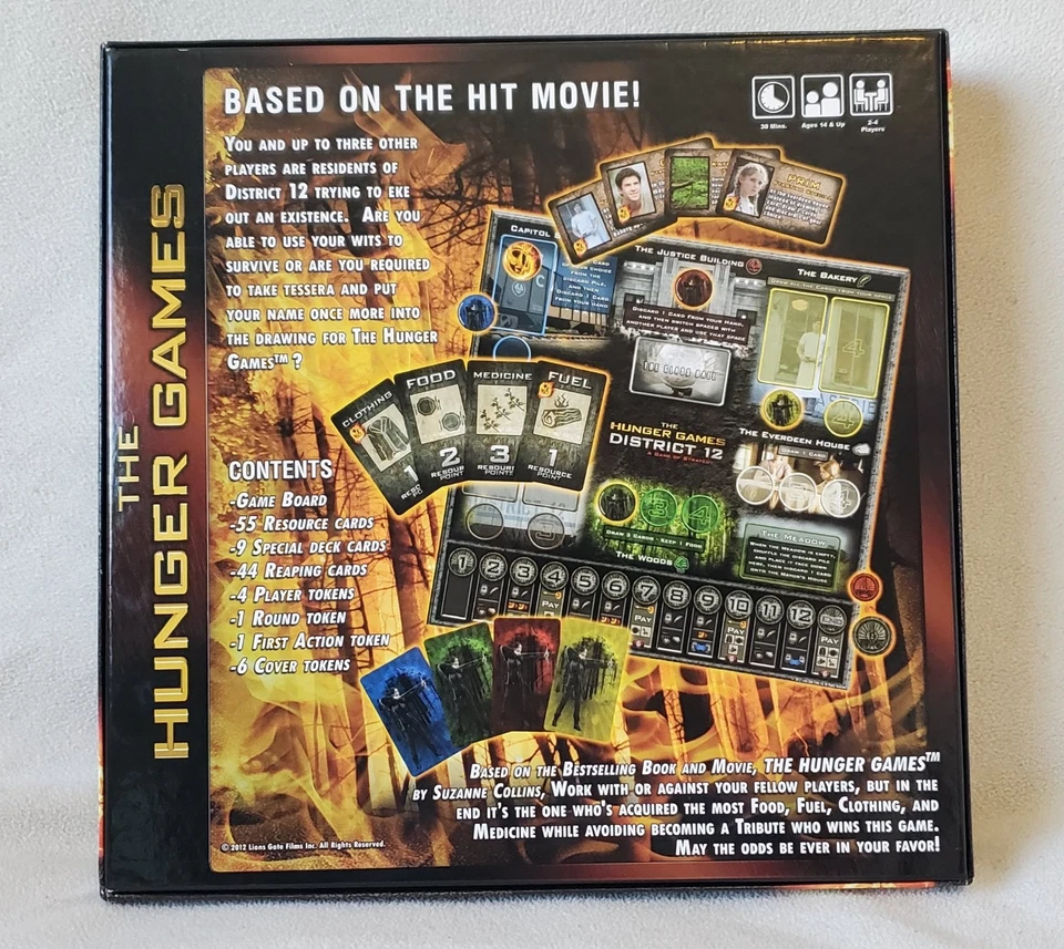 Hunger Games District 12 Strategy Game - Complete, excellent cond, never played - Image 2 of 4