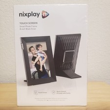 Nixplay W08K Touch 8-inch LCD Smart Digital Photo Frame Black/SILVER NEW