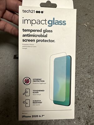 Tech21 Impact Glas mit Antimikrobiell für iPhone 12 Pro Max Kratzschutz