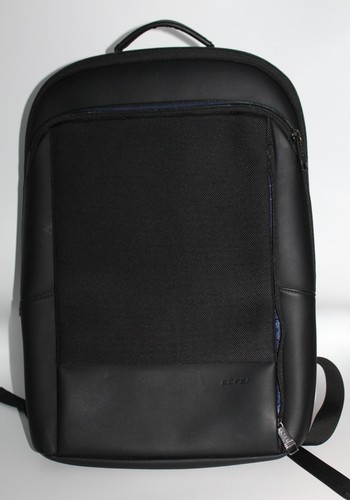 Bopai Black Slim Backpack Laptop 851-023331 Men's Travel Business USED Great con - 第 1/16 張圖片