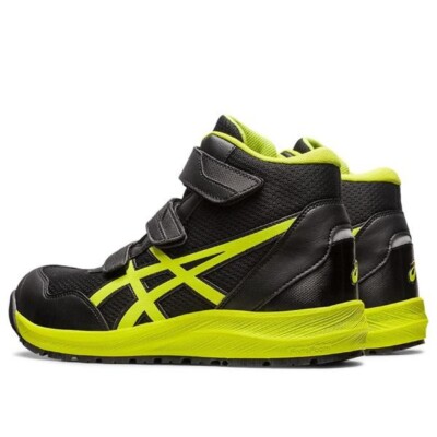 ASICS WINJOB CP216 Black Neon Lime 3E Safety Shoes 1273A076 001