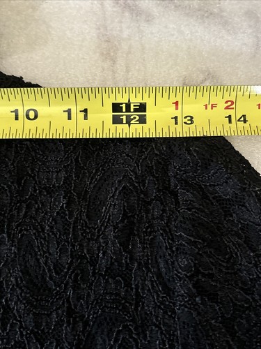 VTG EUC Apt. 9 Black Lace Sheer Top Long Sleeve Mock Neck Size Large Made In USA - Picture 6 of 10