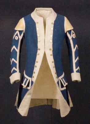 New Men General Uniform Blue With Off White Lapel Wool Jacket