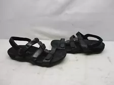 VIONIC Amber Black Croc Print Adjustable Slingback Sandals Womens Size 9