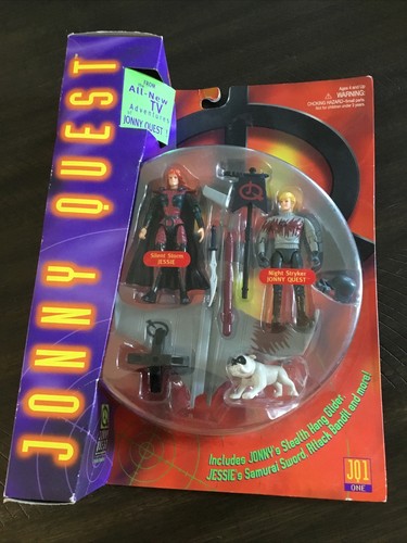 Galoob 1996 Jonny Quest Figures Night Stryker Jonny Silent Storm Jessie