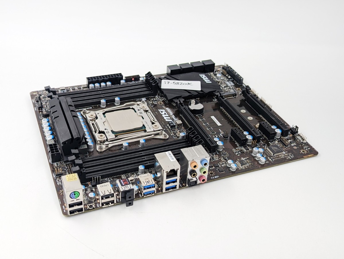 MSI X99A Raider Intel Core i7-5820K CPU Motherboard + I/O Shield