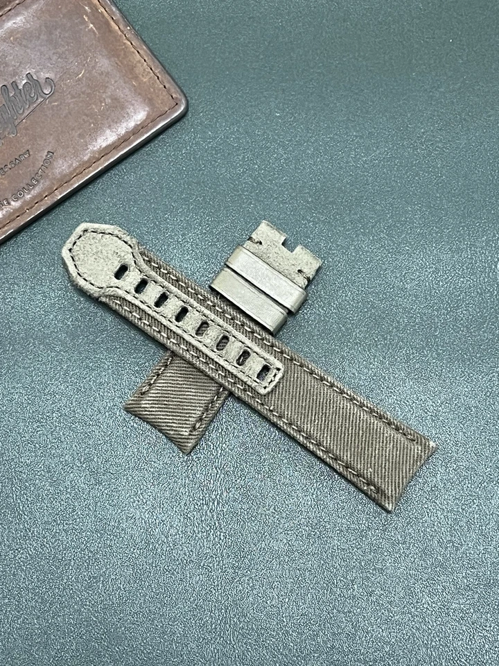 Original Graham Chronofighter Vintage Swordfish bronze 22mm Green Canvas Strap - Image 3 of 4
