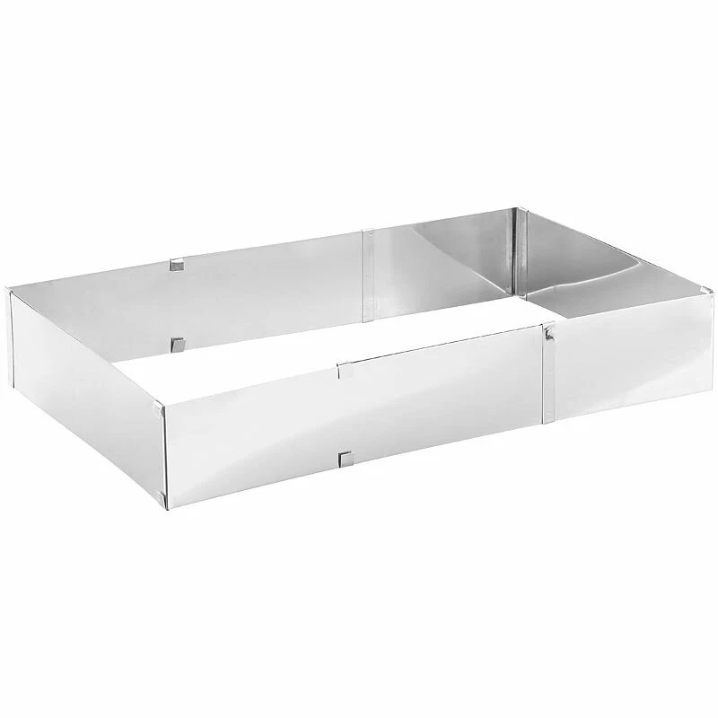 Edelstahl-Backrahmen, rechteckig, verstellbar auf maximal 47 x 38 cm - Bild 3 von 4