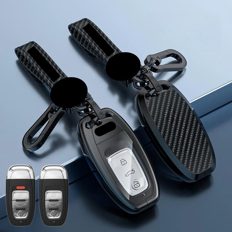 Funda Carcasa Llave Coche TPU Aleación Zinc Para Audi A4 A5 A6 A7 A8 S3 S4 S5 Q3 Q5 Q7 TT Foto 3 de 4