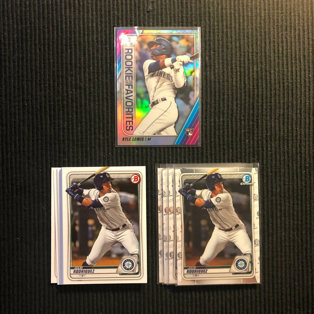 2020 BOWMAN SEATTLE MARINERS TEAM SET 14 CARDS CHROME & KYLE LEWIS