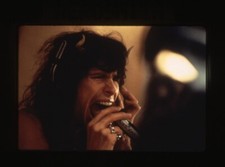 Aerosmith Steven Tyler Singing Intense Concert Close up Original Transparency