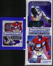 2003 Transformers Generation One Sticker Box Of 100 Packs 6 Stickers Per Pack