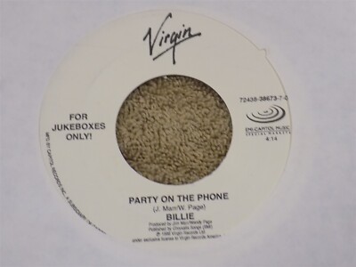 BILLIE Party On the Phone / Honey To the Bee 7'' 45 NM 90s dance pop
