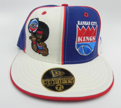 KANSAS CITY KINGS NEW ERA PINWHEEL RETRO VTG WOOL FITTED 7 1/4