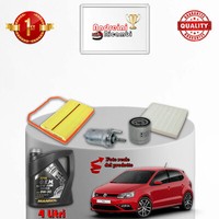 Wartungsset 4 Filter Und ÖL Vw Polo V 6R 1.0 44KW 60PS Ab 2014