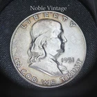 1951 P Franklin Half Dollar Coin - 90% Silver - Uncirculated - Lot A