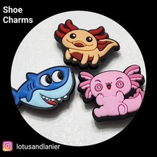 Shoe Charms "Axolotl" Set of 3
