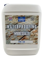 Waterproof Wood Sealer 5L Clear Satin - External Garden Fence Shed Protection