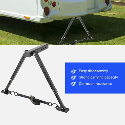 RV Hitch Mount Stabilizer,Adjustable Camper Rear Bumper Stabilizer for 2” Hitch - Picture 2 of 8