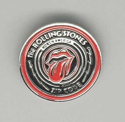 Original Rolling Stones 2015 Zip Code Tour Pin 35mm