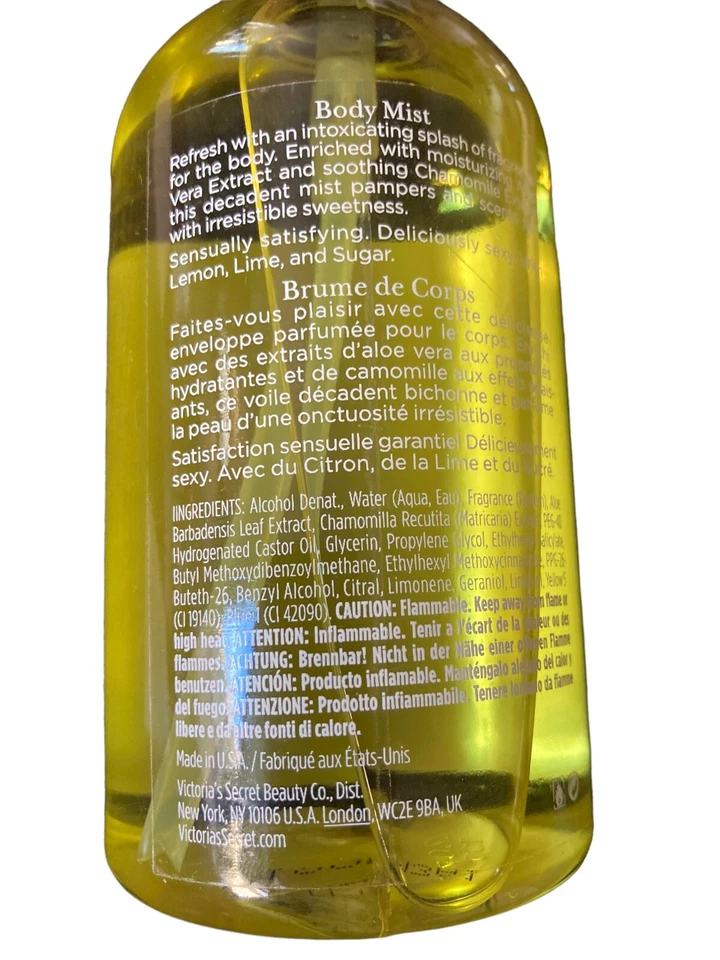 Victoria's Secret Insatiable Lime Tartini Body Mist 8.4 Oz Fragrance - Image 2 of 4