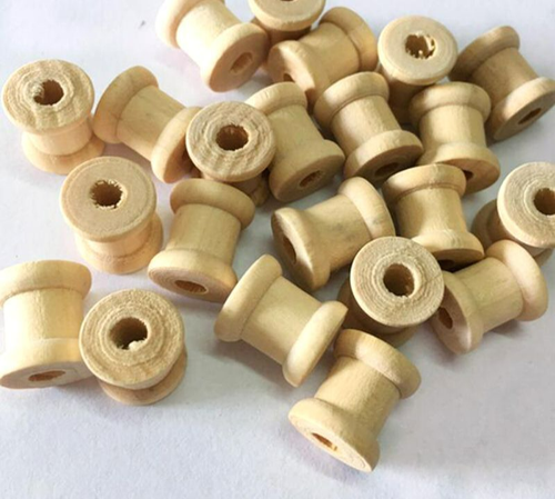 String Rolling Small Wooden Spools Sewing Garments Shoes Crafts Tool Spool 12pcs - Picture 5 of 12