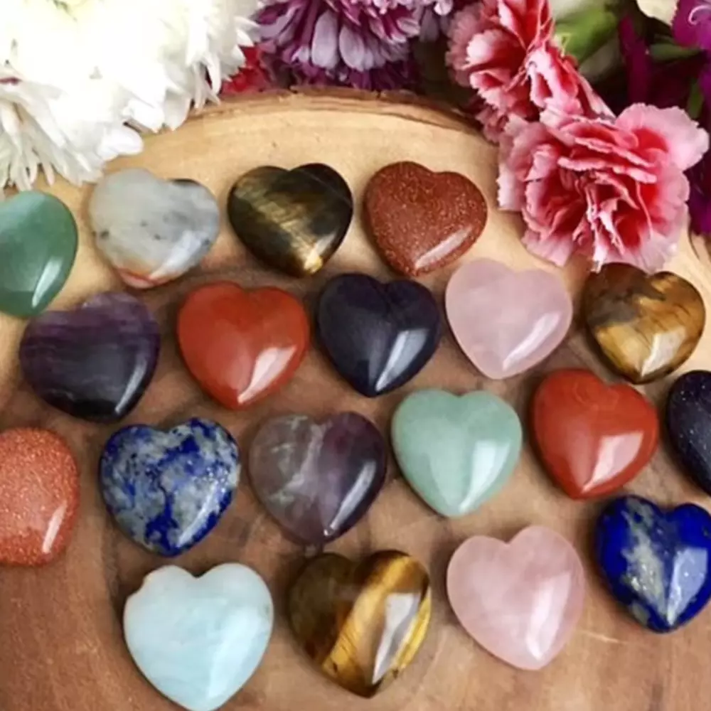 Heart shaped sale quartz crystals