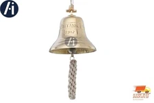 Vintage 6" Brass Wall-Mounted Nautical Ship's Bell Last Order Bell /School Bell