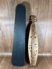 Vintage Handmade Special Hummingbird & Roses Appalachian Dulcimer With Case