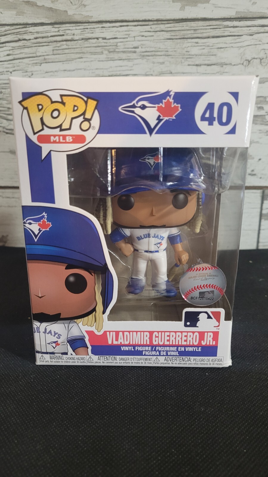 Funko Pop! Vladimir Guerrero Jr #40, Toronto Blue Jays Home Jersey Mlb Baseball