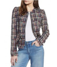 HALOGEN Multicolored Tweed Jacket M