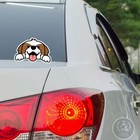 Shih Tzu Car Decal / Dog Paws Up Vinyl Bumper Sticker Weather Resistant Outdoor