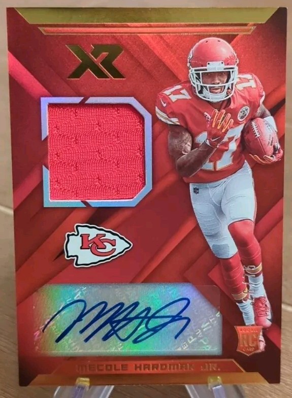 2019 XR RPA Auto Mecole Hardman Jr Kansas City Chiefs 26/75 Red Parallel