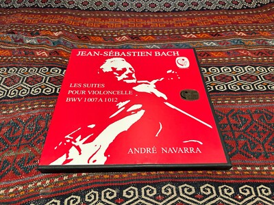 ANDRE NAVARRA UNACCOMPANIED BACH SOLO CELLO SUITES CALLIOPE 3 LP BOX MINT RARE