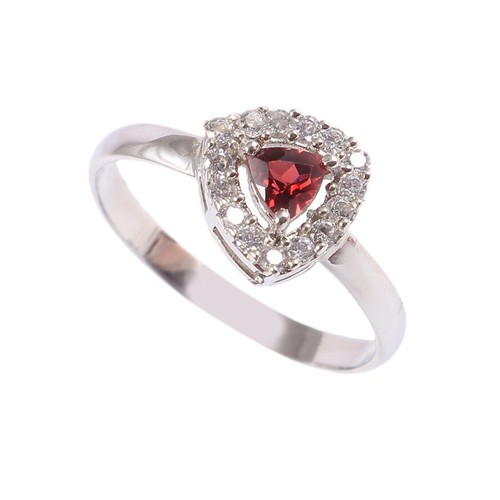 Natural Garnet Ring Earrings Pendant Statement Jewelry Set 925 Sterling Silver - Picture 4 of 8
