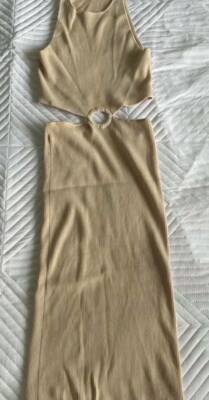 Kookai Lola CUT OUT Dress Size 2 oat colour free post (J84 | eBay Australia