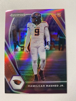 Hamilcar Rashed Logo 2021 Prizm Draft Picks Hamilcar Rashed /75 New York Jets Oregon State ...
