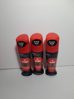Kiwi Instant Polish Revives & Protects Black  Leather Shoe Care             3 Pk