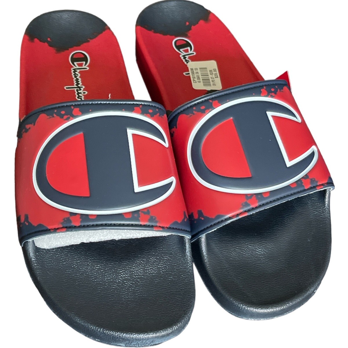 Men’s Slides Size 13 Champion IPO Surf Turf Color Scarlet / Navy Men main image 3