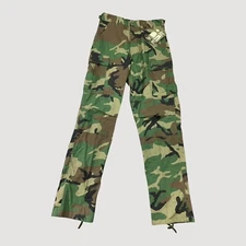 ROTHCO Pants Mens Small BDU Cargo Woodland Camo Rip-Stop Reinforced Knees