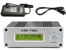 New Radio Modulator Power New CZE-T251 25W FM Transmitter Stereo Broadcast