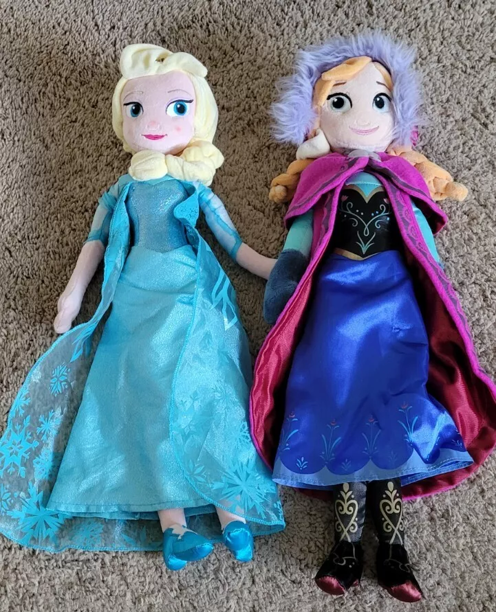 Anna and outlet elsa plush dolls