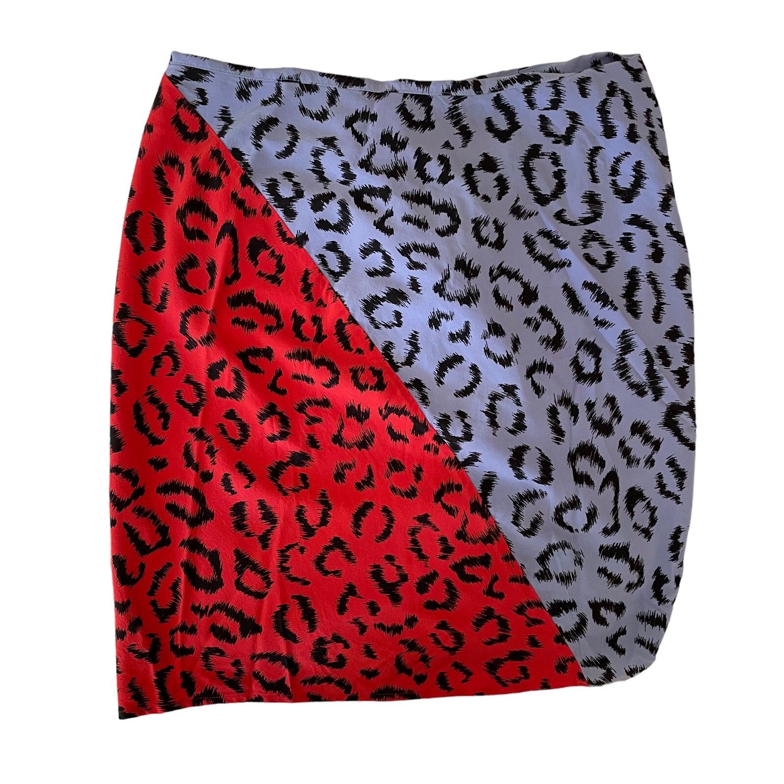 A.L.C. Geller Leopard Print Two Tone Ruched Ruffl… - image 4