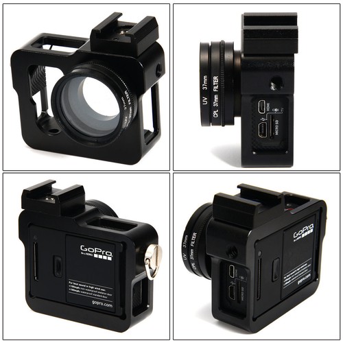 Metal Aluminium Protective Case Frame Housing Shell Mount for GoPro Hero4 OS271