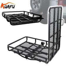 Motorcycle Scooter Dirt Bike Carrier Hitch Mount Rack Cargo W/ Loading Ramp