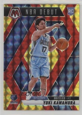 2024-25 Mosaic Choice Fusion Red & Yellow Prizm /75 Yuki Kawamura Rookie RC 1d0h