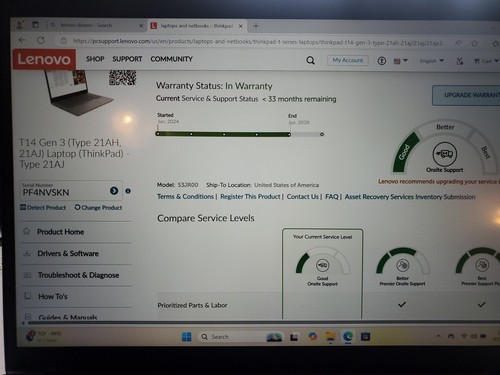 Lenovo T14 Gen 3 Touch WUXGA I7 1265u 10 núcleos 16 256 win 11 garantía 2028 #80 - Imagen 7 de 14