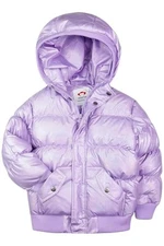 Appaman Kid's Girl Down Insulated Puffy Coat Metallic Lavender