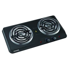 Courant Double Burner, 1700W Hotplate, Black Countertop Burner, Portable Elec...